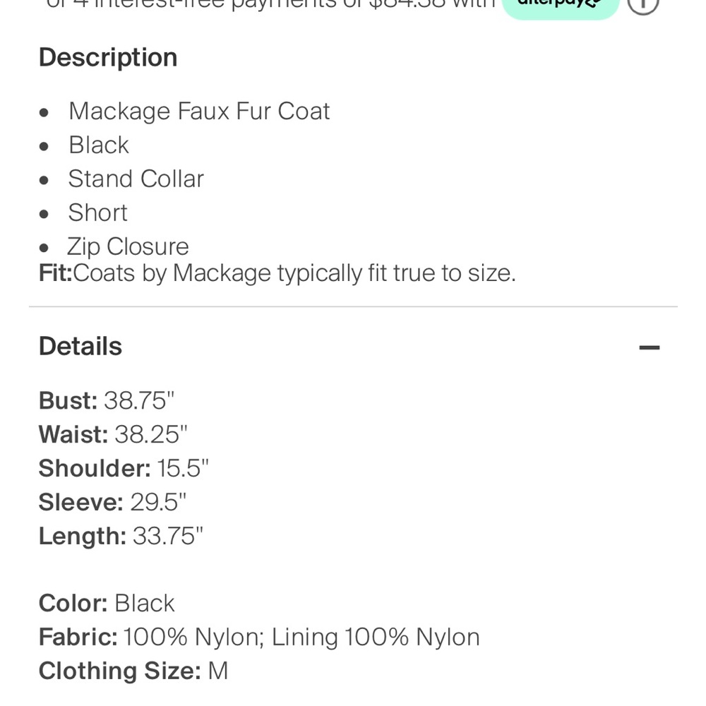 Mackage Down Size Medium - image 5